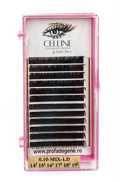 CELLINE EYELASHES Βλεφαρίδες σε τούφες, καμπυλότητα LD, μήκος 14-19 χιλιοστά ...