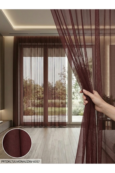 LEVENT ÖZEL PratikTül Armül Orta Işık Geçirgen Tül Perde 300x255 cm