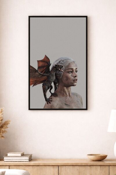 BuzzDesigns Game of Thrones Daenerys Targaryen Ejderha Temalı Dekoratif Duvar...