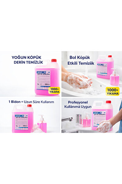Uzman Sıvı El Sabunu 5 Lt – Yoğun Köpük, Ekonomik Kullanım, Profesyonel Hijye...