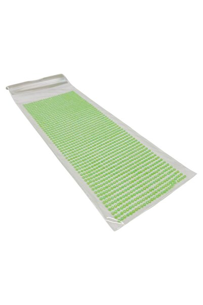 AFO Set 1404 Self-adhesive Pearls 3mm Iridescent Green