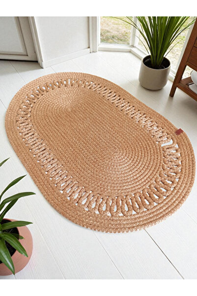 KAAN HOME Oval Decorative Rug Mat Easy Cleaning, Durable, Suitable for Robot ...