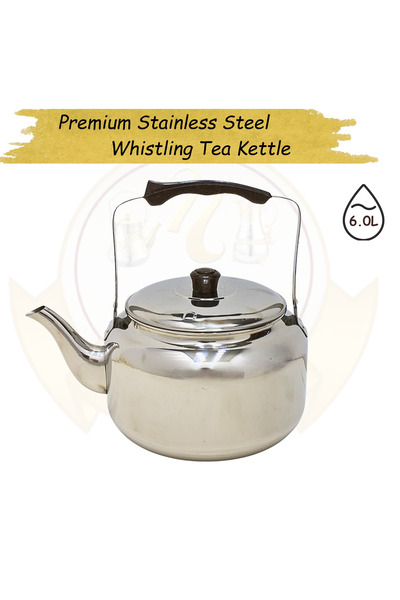 Al Nokhba Premium 6.0 L Stainless Steel Whistling Tea Kettle – Large Capacity...