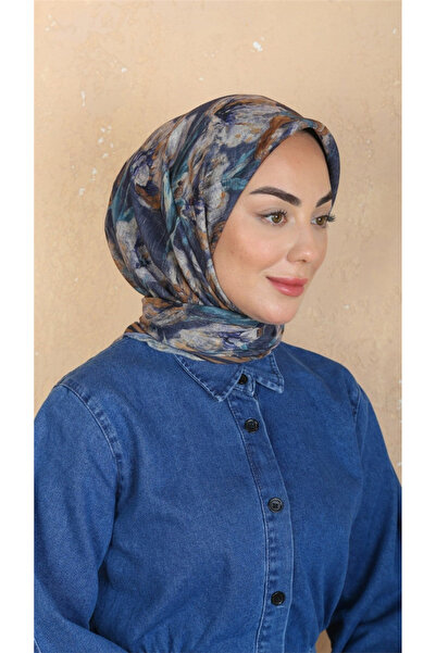 locella Lo'cella Pamuklu Soft Eşarp 4551-10 Lacivert