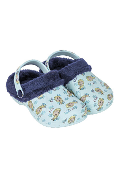 Disney Frozen Papuci pufoși albaștri Disney Frozen pentru fete