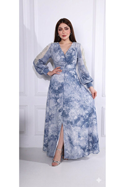 ٌRominz fashion Luxurious Embroidered Evening Dress - Fast Uk Domestic Delivery