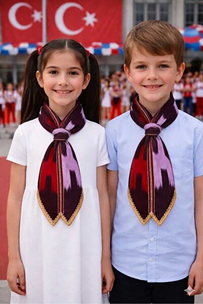 ASYA PAZARLAMA Boys and Girls Scarf, Children's Bandana, Black Sea Keşan, Chi...