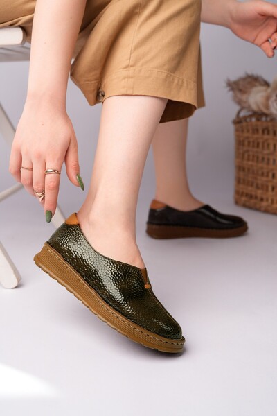 Diego Carlotti Genuine Leather Women's Daily Lightweight Orthopedic Patent Le...