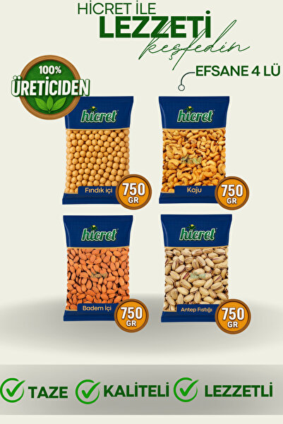Hicret Kuruyemiş Efsane 4'Lü Paket