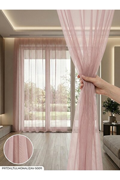 LEVENT ÖZEL PratikTül Armül Orta Işık Geçirgen Tül Perde 300x255 cm