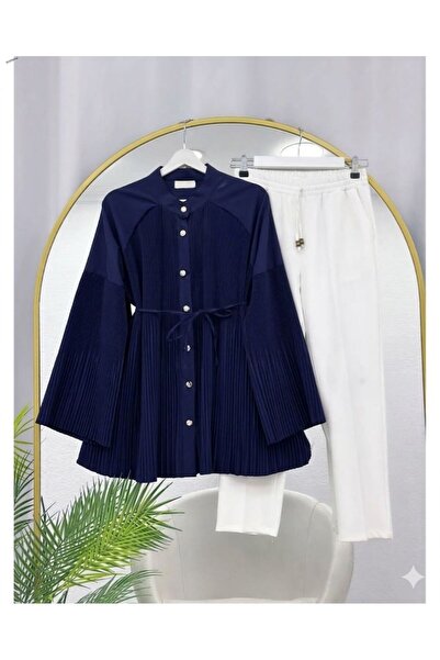 VOLT CLOTHİNG Pi̇li̇se Detailled Shirt and Pants Suit