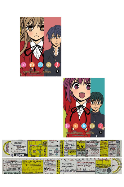 Kayıp Kıta Yayınları Toradora 1-2. Ciltler Manga Seti + Özel Cetvel