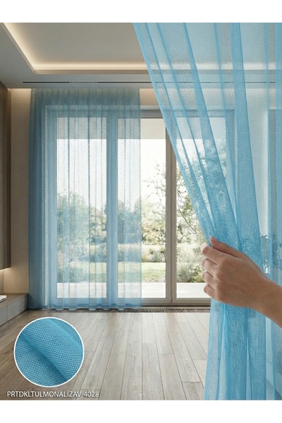 LEVENT ÖZEL PratikTül Armül Orta Işık Geçirgen Tül Perde 300x255 cm