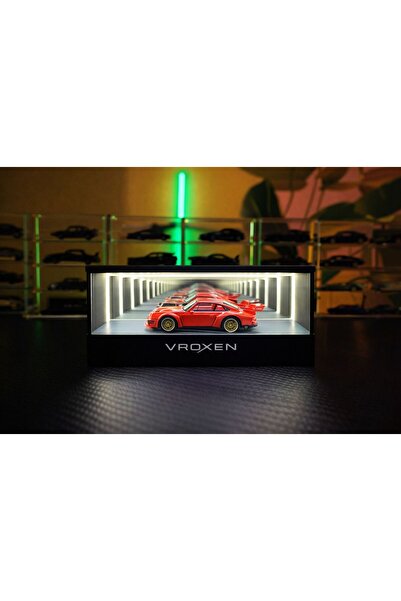 VROXEN Led Sensörlü Sonsuzluk Garaj Anahtarlık, Infinity Mirror Koleksiyon Standı (1:32-1:43-1:64) Uyumlu