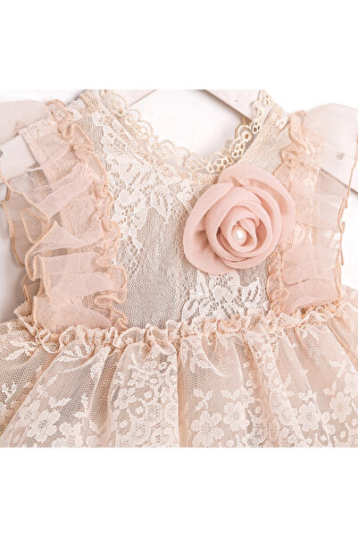 Cumino Baby Girl Trendy Lace Jumpsuit and Headband