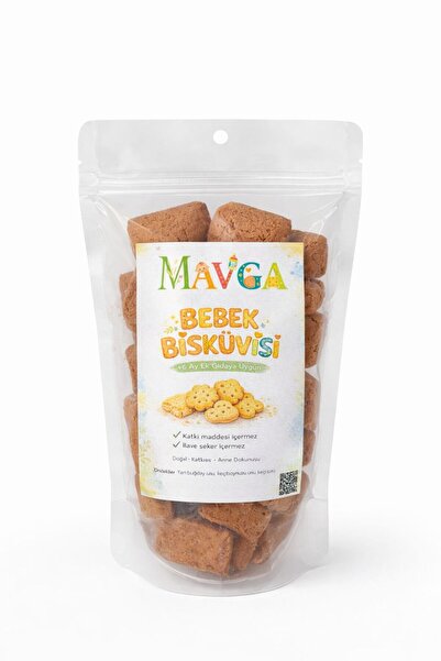 MAVGA Bebek Bisküvisi 150 gr (+6 Ay) (Keçi Sütlü & Keçiboynuzlu) Ek Gıda