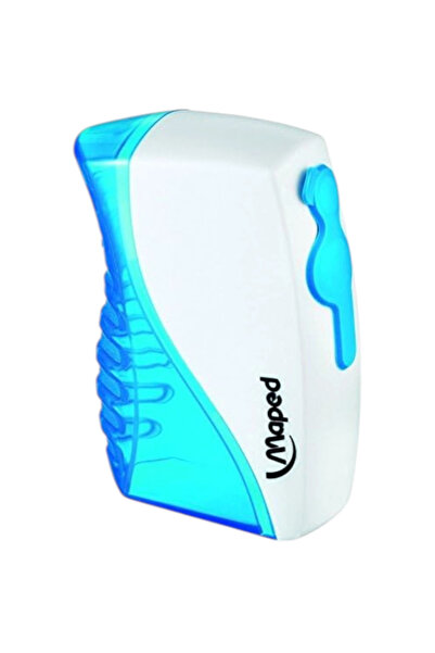 Maped مبراة أقلام عمودية مزدوجة الفتحات ثنائية اللون (وردي/أبيض)