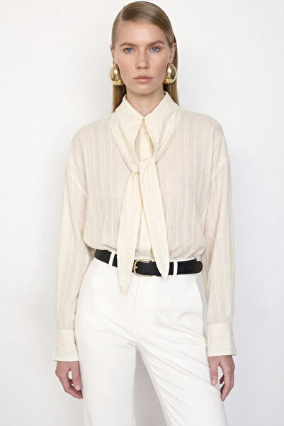 Suziş РАИСЕНА ОВЪРСАЙЗ РИЗА С ЯКА С ВРЪЗКИ 5058