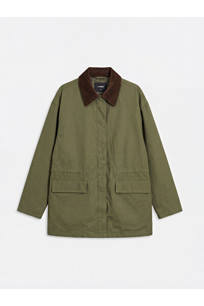 LC Waikiki Trench de damă cu guler de catifea