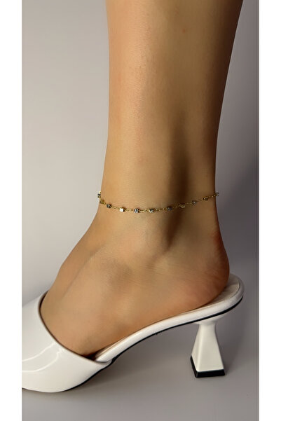 New Meluna Vip Steel Square Beaded Anklet – Minimal Stylish Model