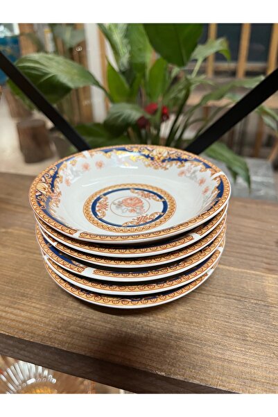İR Hamgam Porcelain Viktorya Serisi El İşçiliği Gold Detaylı 6’lı Porselen Ça...