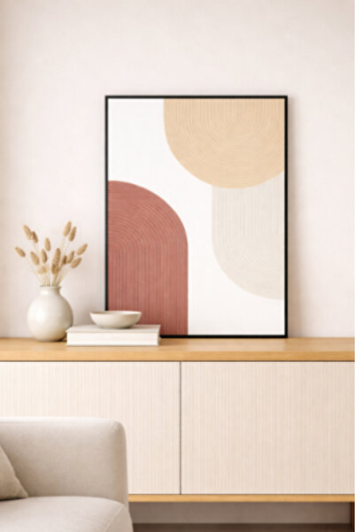 Palma homez لوحة جدارية حديثة بألوان دافئة 123 × 83 سم