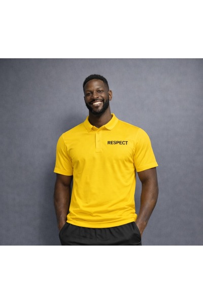 NOFLEN Men's Polo Neck Logo Printed T-Shirt