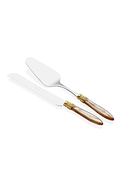 RİVADOSSİ SANDRO Laura Ring Champagne Cake Serving Set