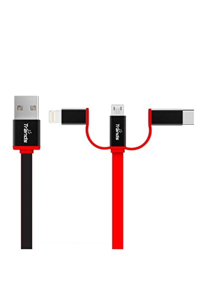 trands 3-in-1 USB Flat Cable