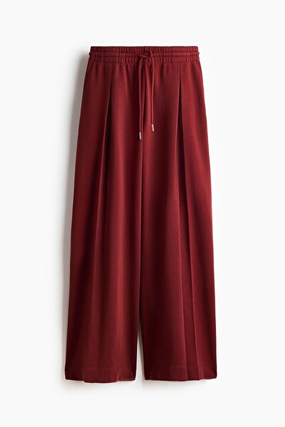 H&M Pili Detaylı ve Büzgü Bağlı Pantolon