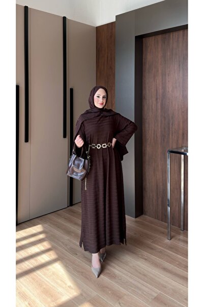 vikitekno Women's Premium Quality Woven Viscose Dress (Belt Included)