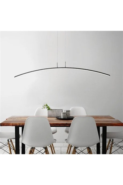 Monolux 120CM YAY LED AVİZE SARKIT BEYAZ-RAL9003 SARI IŞIK-3000K