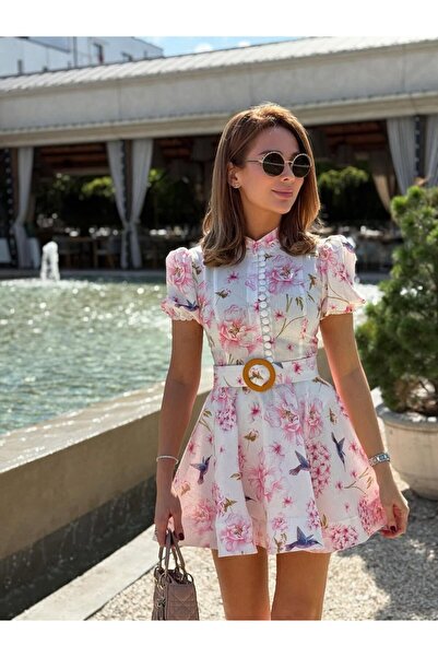 FİNNS Pera Linen Printed Dress