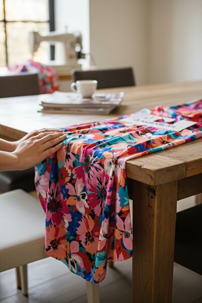 Akbaşlar 100% Viscose Soft-Textured Woven Fabric |   1 Meter |   Width: 150cm