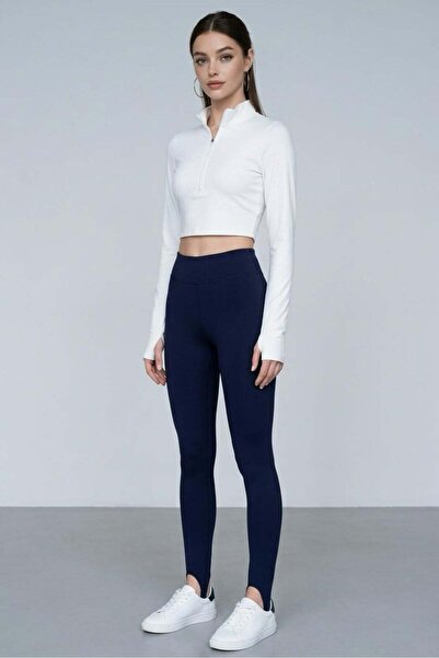 Madmext Ναυτικό μπλε εφαρμοστό κολάν κατάδυσης premium MG2793