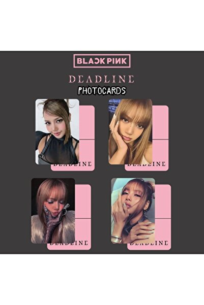 Kpop Dünyasi BLACKPINK Lisa '' Deadline '' Photocards Set