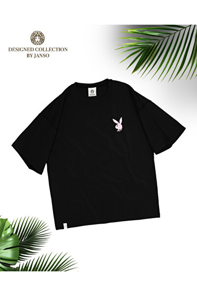 ZAVIXO ΓΥΝΑΙΚΕΙΟ T-shirt Play Boy με στάμπα, Oversize, 100% Βαμβάκι |   Άνετο...