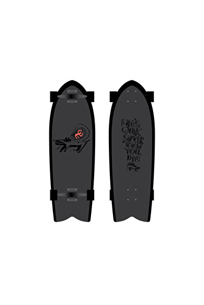 Saule Lastlight Unisex Siyah Skateboard Cruiserboards UNISEX SKATEBOARD