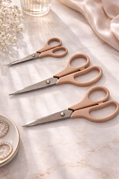 Rooc Set de foarfece din 3 piese 21,5-19,5-14 cm Oțel inoxidabil, Pământ