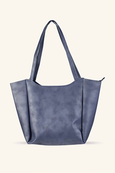 birizmoda Τσάντα χειρός και ώμου Lily Model - Μπλε ναυτικό