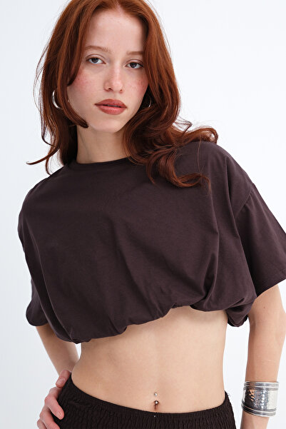 Addax Basic Crop T-Shirt P211