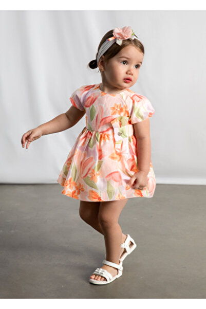MAYORAL Kız Bebek Çiçek Desenli Elbise Pembe - 01909