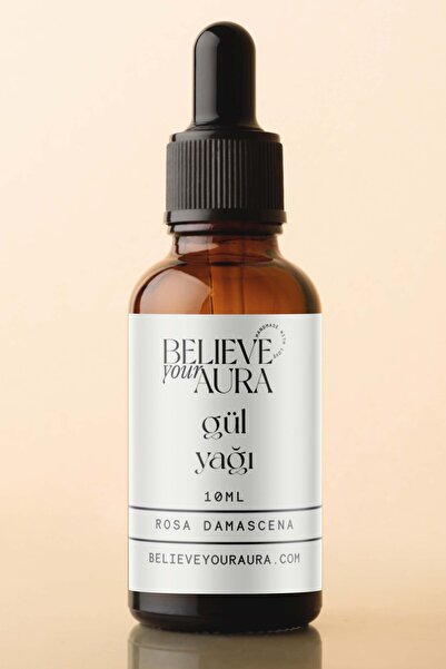 Believe Your Aura Gül Yağı - %100 Saf ve Doğal Nemlendirici Cilt Yenileyici C...