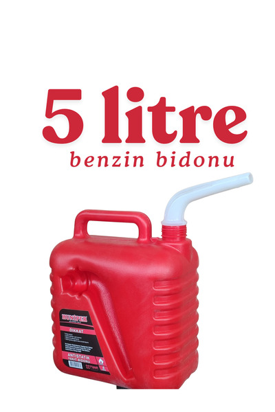 KAYRA LEATHER CRAFT KLC 5L Statik Olmayan Boşaltma Borulu Kulplu Mazot Benzin...