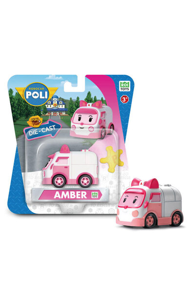 Robocar Poli Metal Araç Karakter Figür Amber POLI/MRT-602