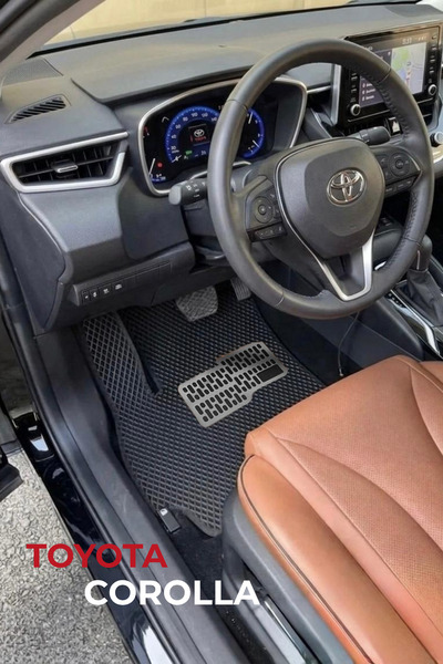 LEVVİA Toyota Corolla Sedan (2019-2025) Premium Hücreli Eva Paspas-Siyah