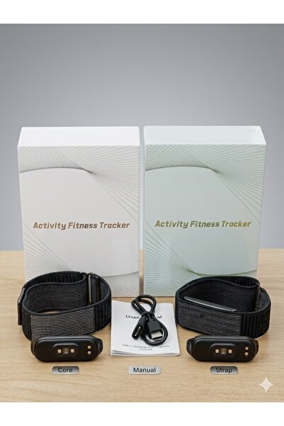 ENNOVA Activity Fitness Tracker with Premium Pink Nylon Strap - Heart Rate & ...