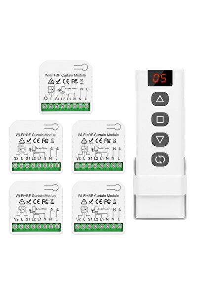 Dotail DieseRC Smart Roller Shutter Switch, WiFi + RF Control, 5-Channel Remo...