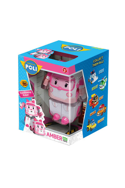Robocar Poli Transforming Robot Figür Amber POLI/MRT-0651