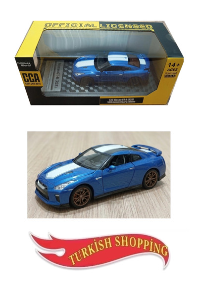 CCA 1:32 Ölçek Nissan Gt-r R35 50th Anniversary Edition Diecast Model Araba